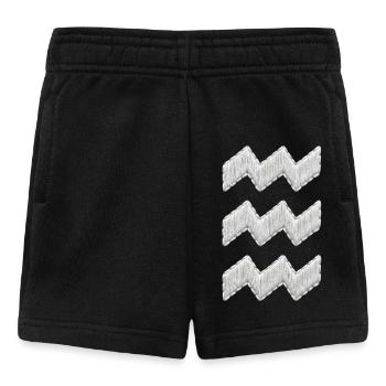 Die Eindhoven Vibes-Stickerei sieht weiß aus (bedruckt) - Baby Shorts - Schwarz - Vorne