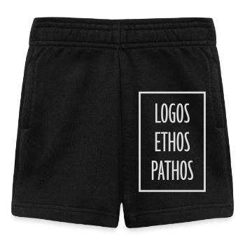Logos Ethos Pathos Rhétorique Étudiant en Philosophie - Short Bébé - noir - Devant