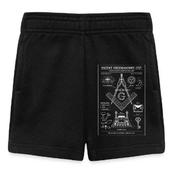 Emblème de l’œil de la boussole maçonnique - Short Bébé - noir - Devant