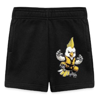 Kakadu-Kung-Fu - Baby Shorts - Schwarz - Vorne