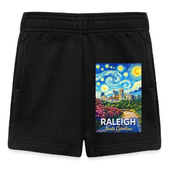 Raleigh, North Carolina - Baby Shorts - black - Front