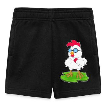 Chicken Poker Poker Card Game - Baby Shorts - black - Front