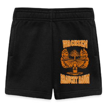 Wachsen braucht Raum - Baby Shorts - Schwarz - Vorne