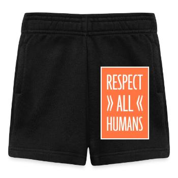 Déclaration du respect de tous les humains : l’humanité - Short Bébé - noir - Devant