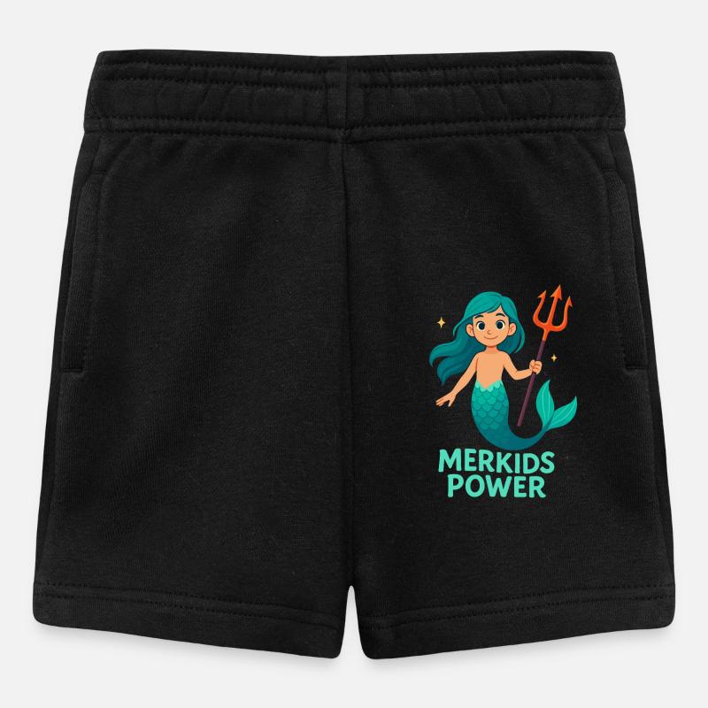 Merkids Power Girls - Short Bébé - noir