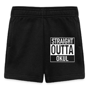 Droite OUTTA Okul - Short Bébé - noir - Devant
