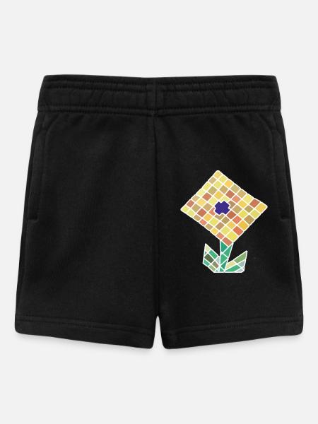 Sonnenblume - Baby Shorts - Schwarz