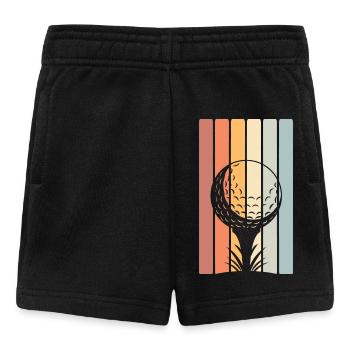 Golf Golfer - Baby Shorts - Schwarz - Vorne