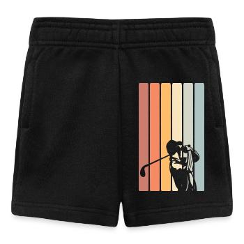 Golf Golfer - Baby Shorts - Schwarz - Vorne