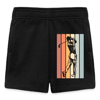 Golf Golfer - Baby Shorts - Schwarz - Vorne