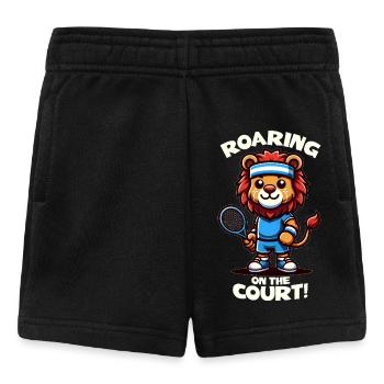 Tennis player lion - Baby Shorts - black - Front