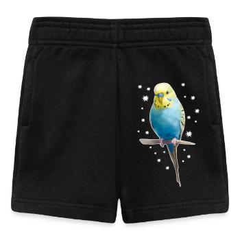 Budgie Stars - Baby Shorts - black - Front