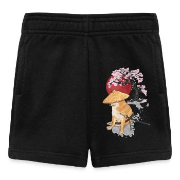 samouraïs cheems - Short Bébé - noir - Devant