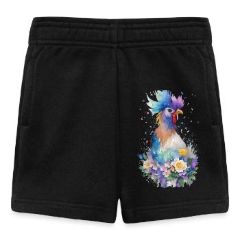 Poulet fou - Short Bébé - noir - Devant
