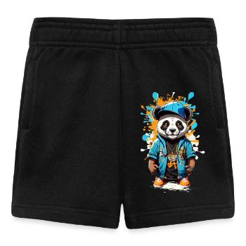Panda Ours - Short Bébé - noir - Devant