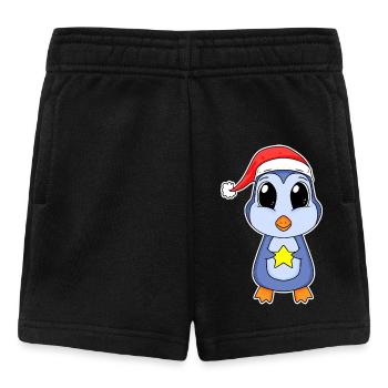 Pinguin Weihnachten - Baby Shorts - Schwarz - Vorne