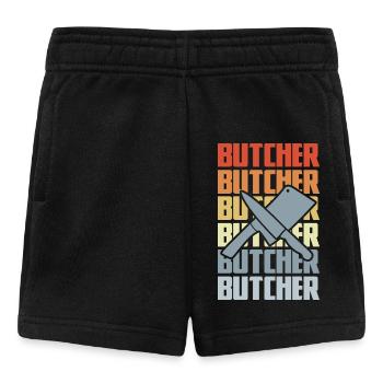 Boucher rétro - Short Bébé - noir - Devant