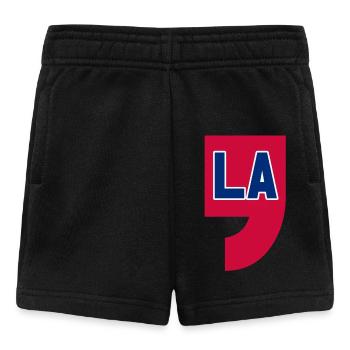 COMMA LA, CAMALA HARRIS FÜR DIE PRÄSIDENTSCHAFT 2024 - Baby Shorts - Schwarz - Vorne
