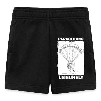 Abenteuer Paraglider Lesen - Baby Shorts - Schwarz - Vorne