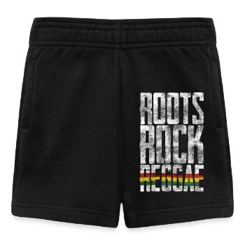 Drapeau Roots Rock Reggae - Short Bébé - noir - Devant