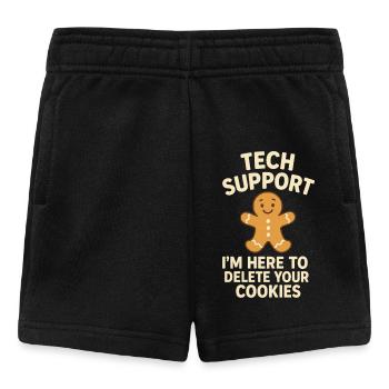 Tech Support I'm Here To Delete Your Cookies - Baby Shorts - Schwarz - Vorne