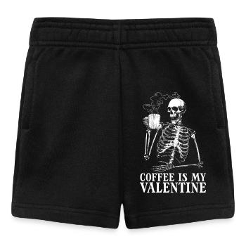 Le café est ma Saint-Valentin – Café squelette pour M - Short Bébé - noir - Devant