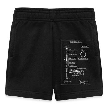 Plan de brevet pour batte de baseball - Short Bébé - noir - Devant