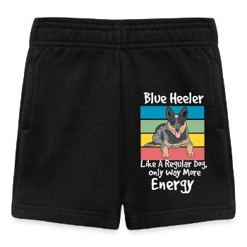 Blue Heeler High Energy Dog Design - Short Bébé - noir - Devant