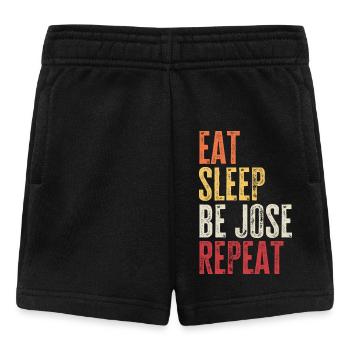 Iss, schlaf, sei Jose, wiederhole Retro-Name - Baby Shorts - Schwarz - Vorne