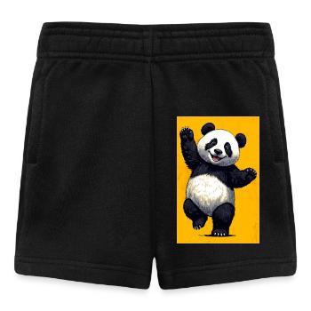panda - Short Bébé - noir - Devant
