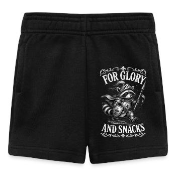 Chevalier raton laveur : Gloire et Snacks - Short Bébé - noir - Devant