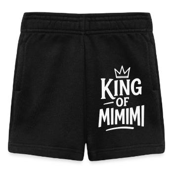 King of Mimimi Krone Sarkastischer König - Baby Shorts - Schwarz - Vorne