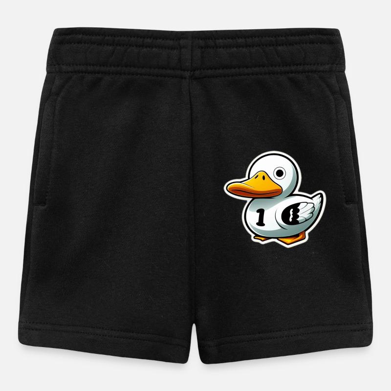 Canard en plastique - Short Bébé - noir