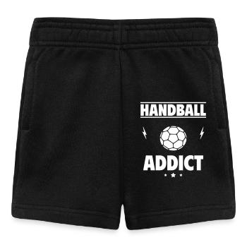 Accro au handball - Short Bébé - noir - Devant