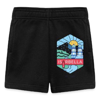 Isarbella im Winter - Baby Shorts - Schwarz - Vorne