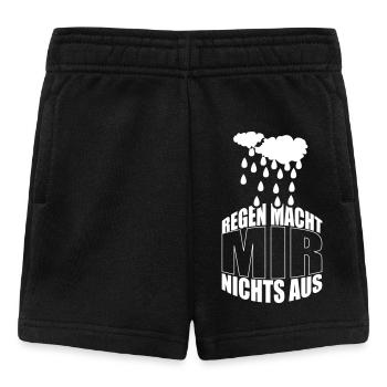 Regen machts mir nichts aus. - Baby Shorts - Schwarz - Vorne