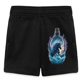 Horse Bottle - Baby Shorts - black - Front