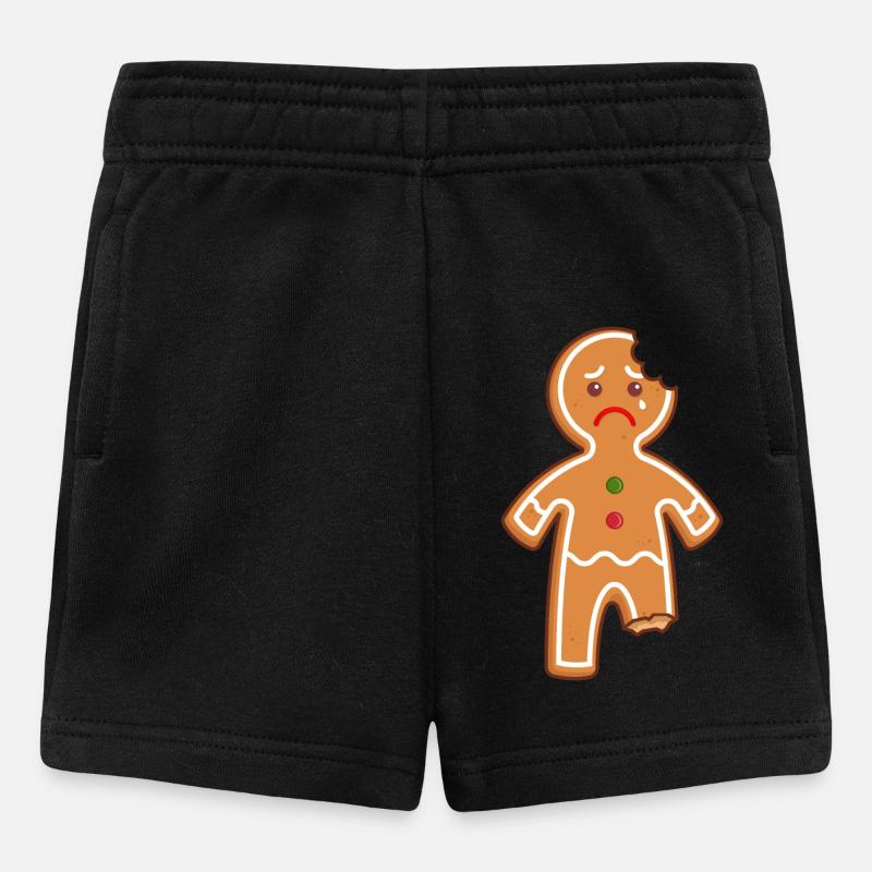 Lebkuchenmann Lebkuchen Mann Gingerbread Mi Mi Mi - Baby Shorts - Schwarz