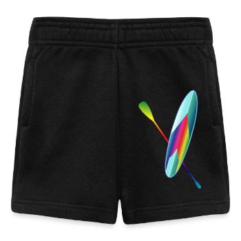 Stand up paddle paddle board coloré - Short Bébé - noir - Devant