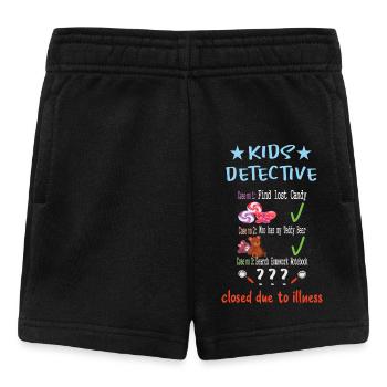 Détective pour enfants - Short Bébé - noir - Devant