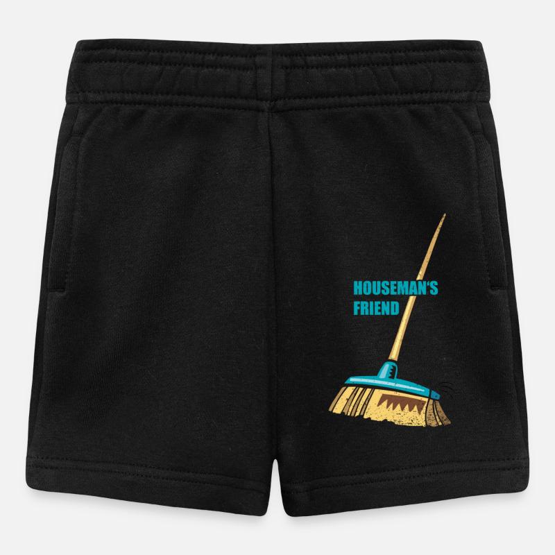 Broom Housemans ami | Balai - Short Bébé - noir