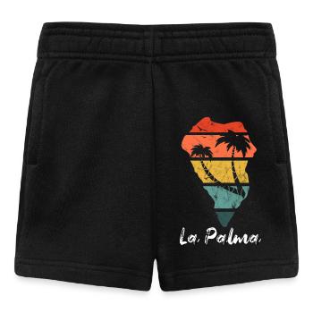 La Palma Umriss Karte Kanaren Urlaub vintage retro - Baby Shorts - Schwarz - Vorne