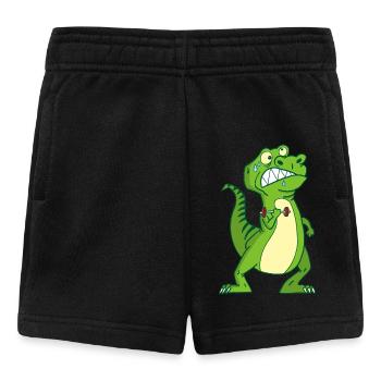 Tyrannosaure et petits bras - Short Bébé - noir - Devant