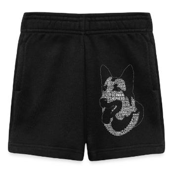 Berger Allemand Mot Art Cadeau - Short Bébé - noir - Devant