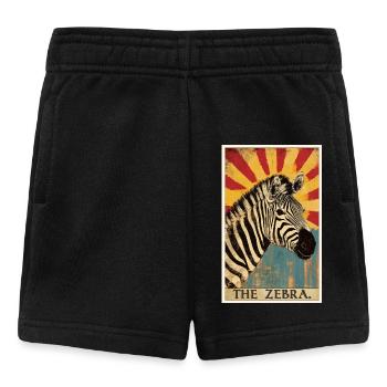 Zebras Zebra - Baby Shorts - black - Front