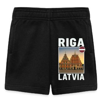 Riga Litauen - Baby Shorts - Schwarz - Vorne