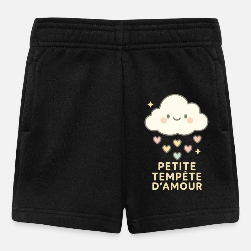 Petite Tempête d'Amour - Short Bébé - noir