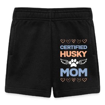 Certified Husky Mom - Baby Shorts - black - Front
