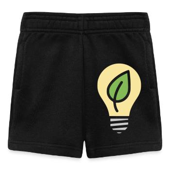 Glühbirne Umwelt Strom - Baby Shorts - Schwarz - Vorne