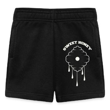 Conception de goutte en nid d’abeille - Short Bébé - noir - Devant